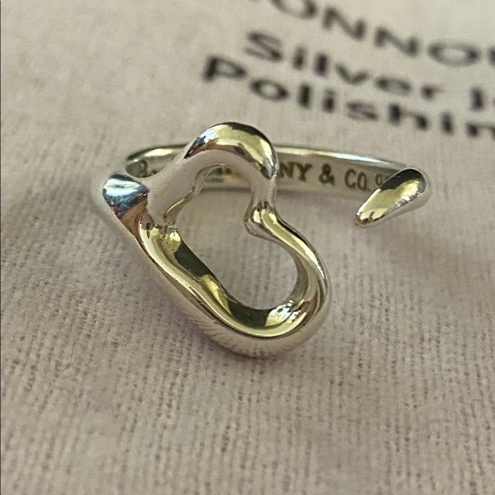 Tiffany & Co. Elsa Peretti open heart ring